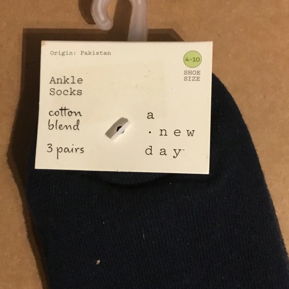 Ankle socks 3 pack